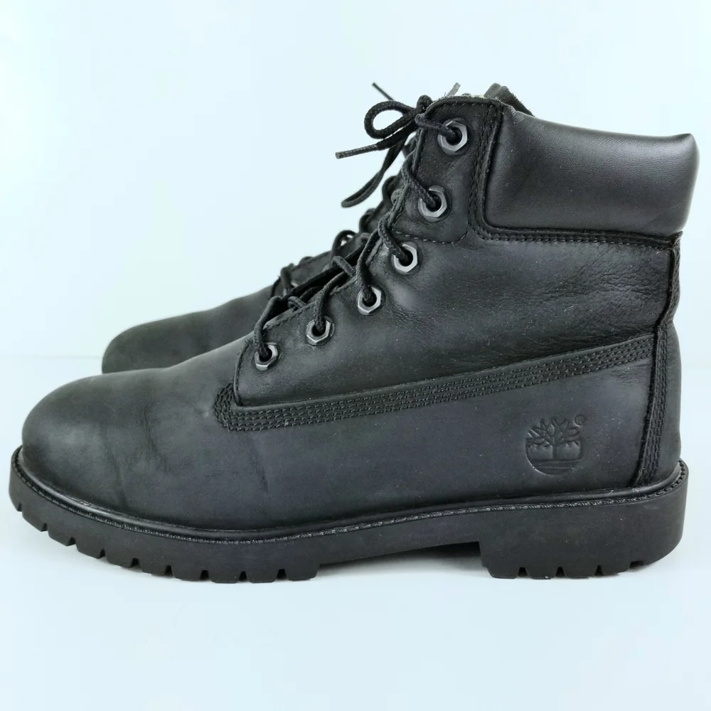 Sz 7 Junior Timberland Premium Waterproof Nubuck Leather Boots